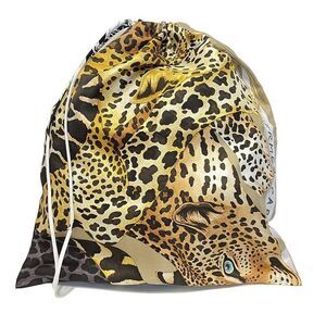 Hermes Pouch Petit Ash Beige X Gray X Multi Petit Ash Drawstring Shape Leopard